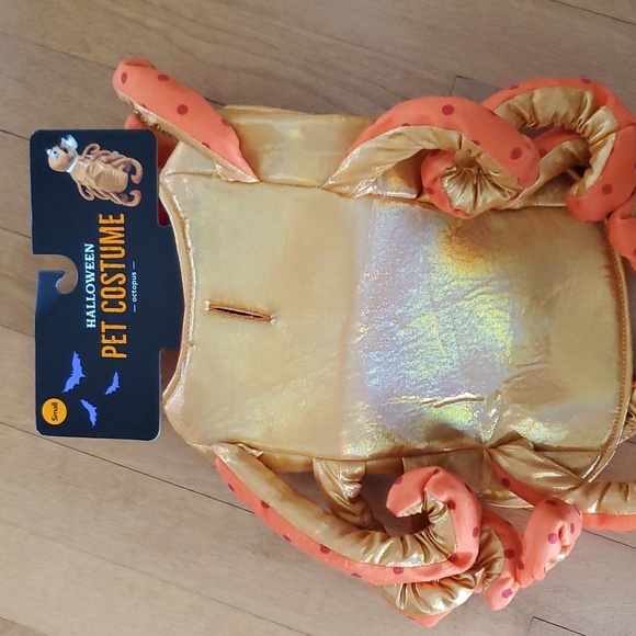 Dog Pet OCTOPUS Halloween Costume Size Small Med Large  Orange NWT - Picture 2 of 4
